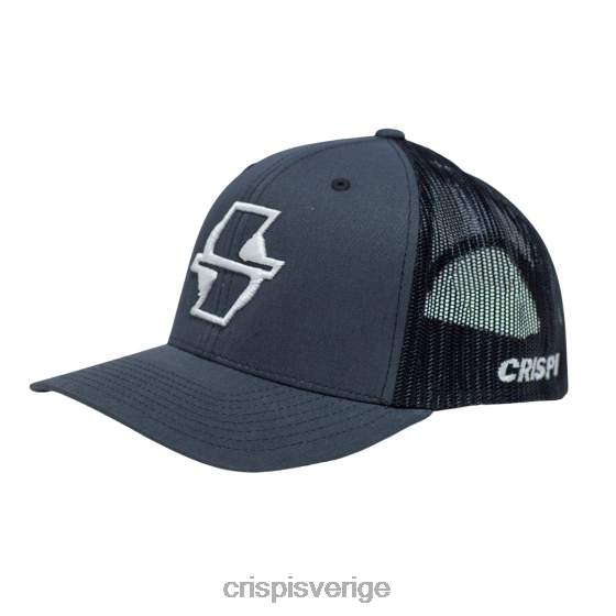 Crispi kläder grå/vityupoong snap-back hatt LZ2ZJ45