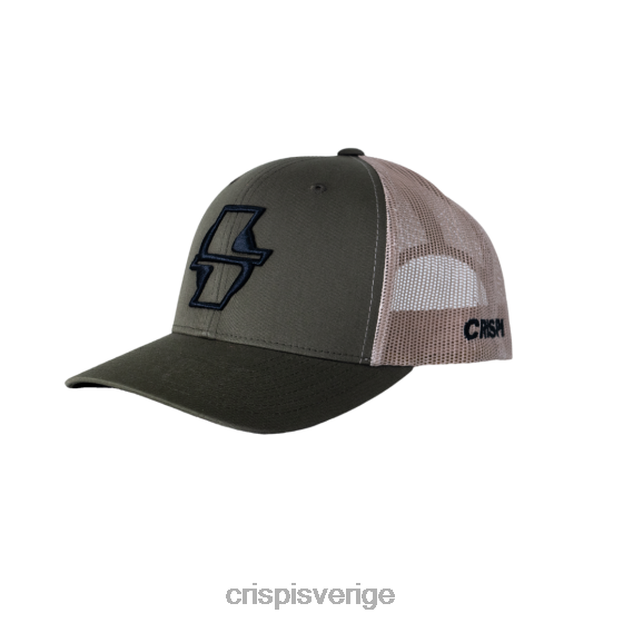 Crispi kläder mossa/khaki svartyupoong snap-back hatt LZ2ZJ46
