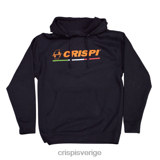 Crispi kläder svartItalien flagga hoodie LZ2ZJ42